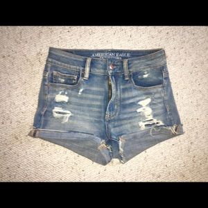 American eagle high waisted Jean shorts